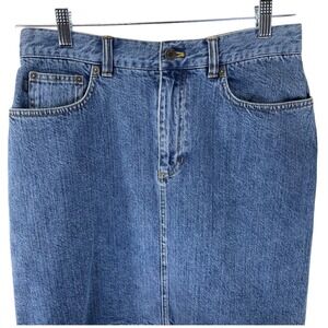 Lauren Ralph Lauren Denim Mini Skirt Medium Wash Blue Cotton Size 6